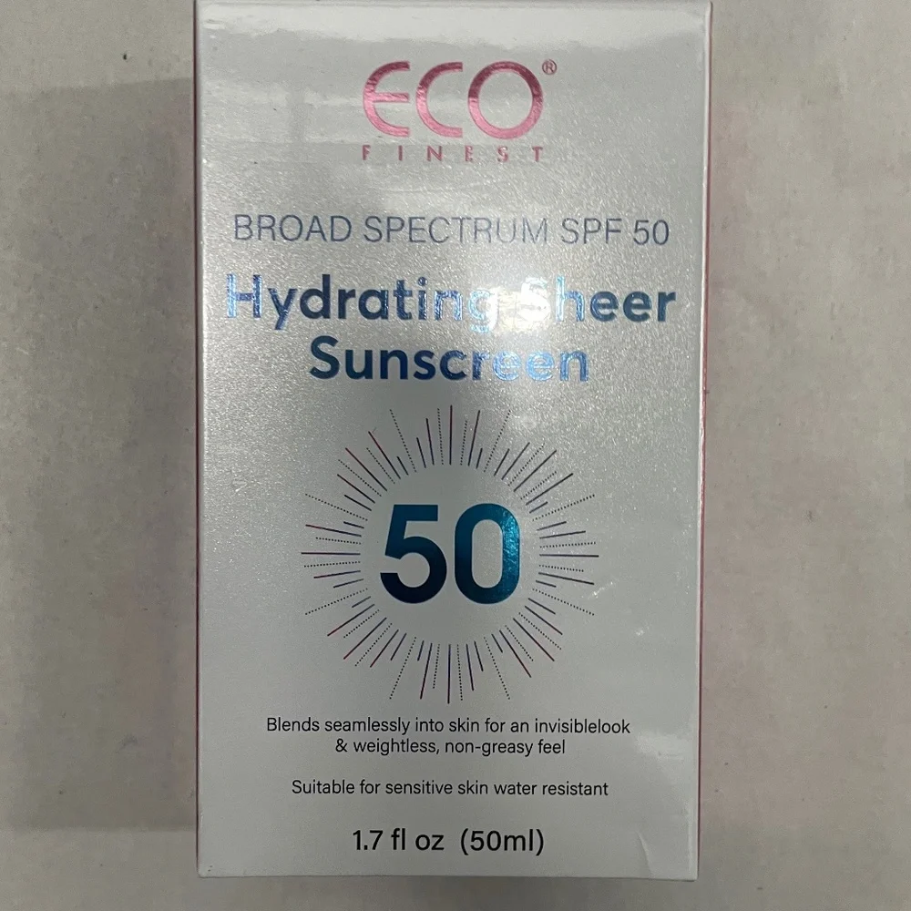ECO Finest Broad Spectrum SPF50 Hydrating Sheer Sunscreen 50 1.7‎ oz